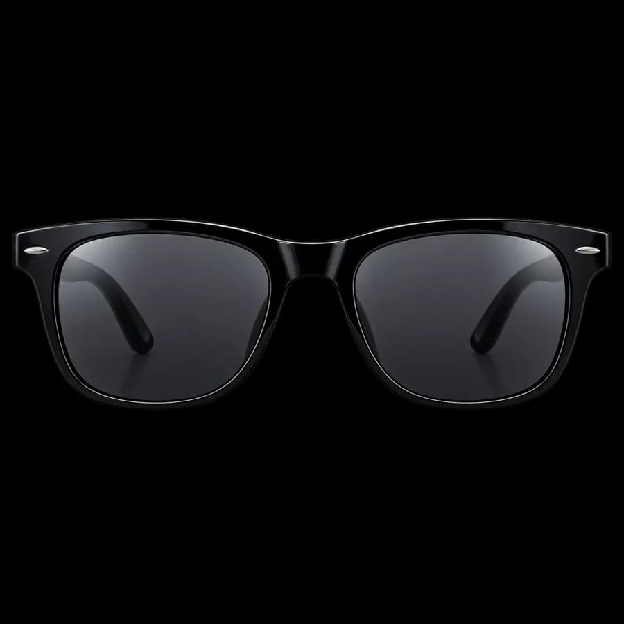 Black wayfarer sunglasses